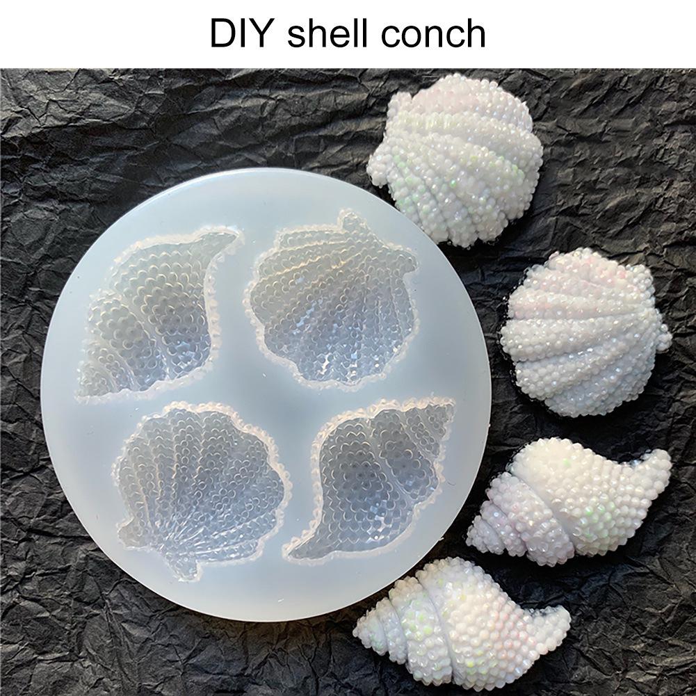 Versatile Seashell Mirror Silicone Mold for Jewelry & Crafts