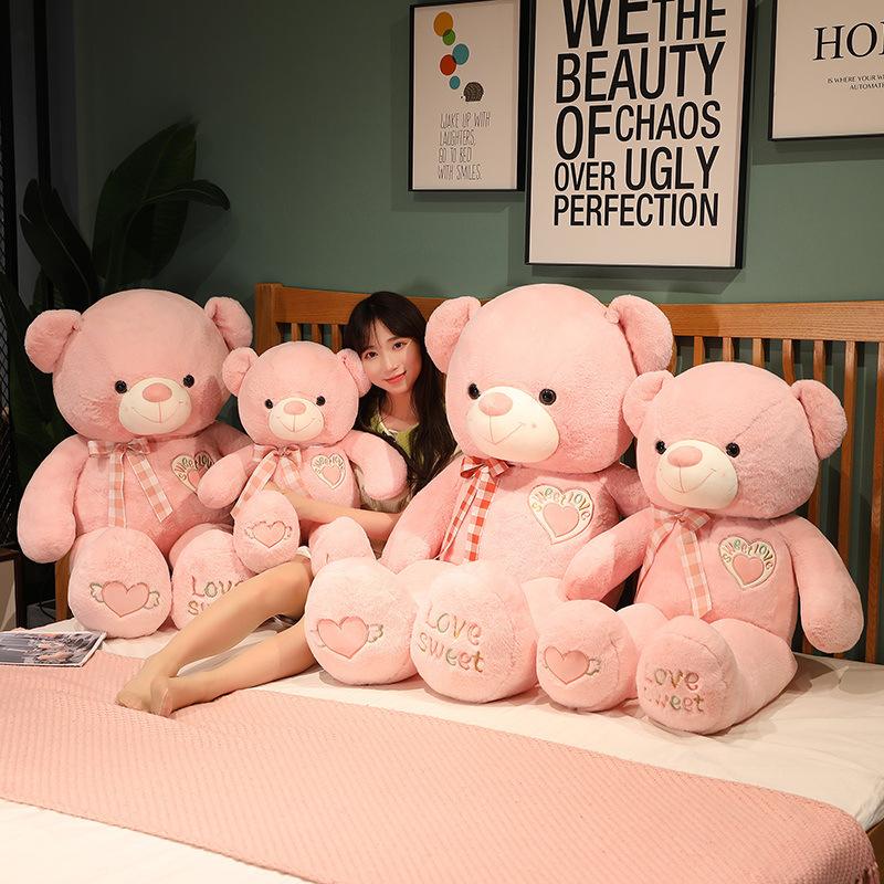 Большая плюшевая игрушка Медведь Любви Плюшевая игрушка Пара Обнимающийся Медведь Девочка Успокаивающая Тряпичная кукла Подарок на День Рождения