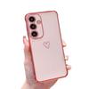 Подходит для Samsung S25ULTRA Гальванизированный Полый Любовь Чехол для Мобильного Телефона A14 Силиконовый Всесторонний A54 Защитный Чехол