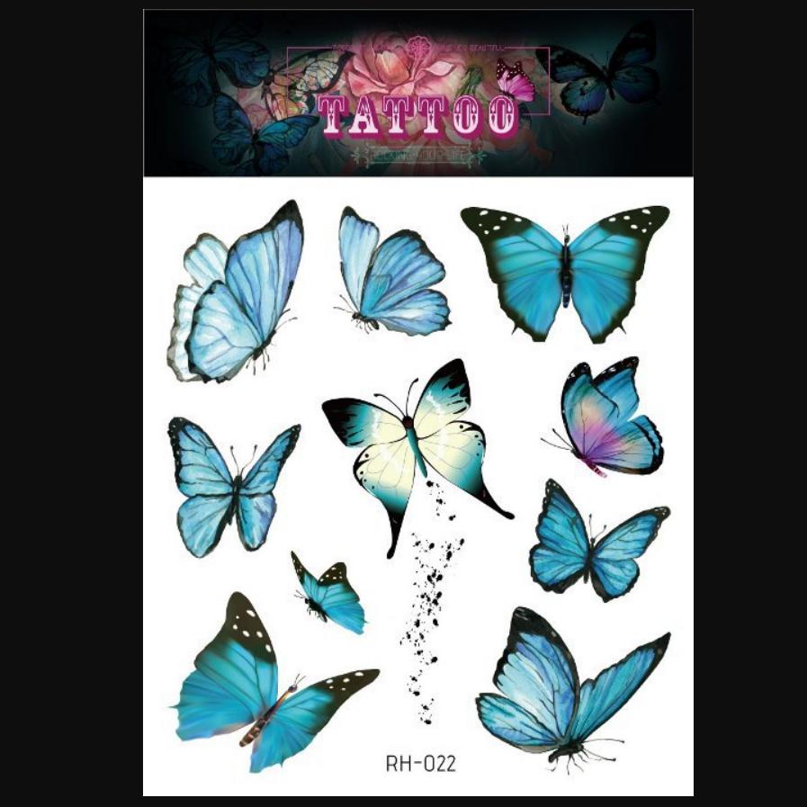 Новая водонепроницаемая 3d татуировка бабочки с макияжем, милые татуировки, модные татуировки, наклейки