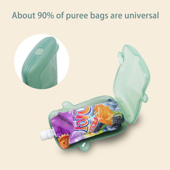 Держатель для мешочка, коробка с защитой от сдавливания, беспорядок от разливов, для самостоятельного кормления младенцев