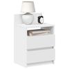 VidaXL Bedside Tables 2 Pcs with 2 Drawers White 40x33x60 Cm, Side Table, Bedside Cabinet, Side Table for the 858561