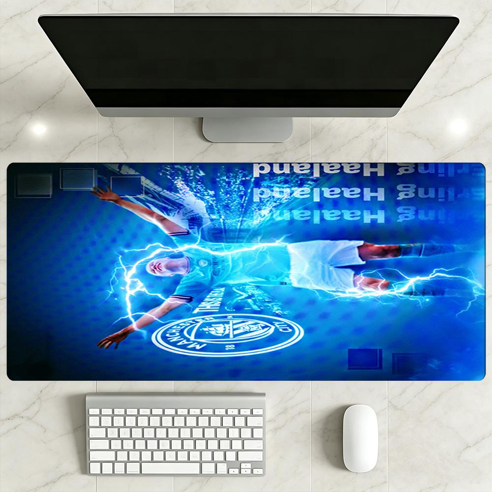 Haaland Gaming Mouse Pad Desk Mouse Pad Study Desk Mat Non-Slip Rubber Base Suitable for Office Gaming PC Laptop