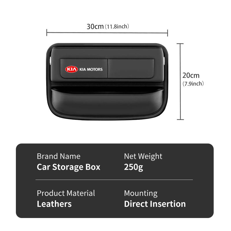 For KIA Car USB Charging Colour Light Seat Storage Case Seat Gap Box Sportage Rio Ceed Niro Soul Stonic Picanto Proceed rtge90