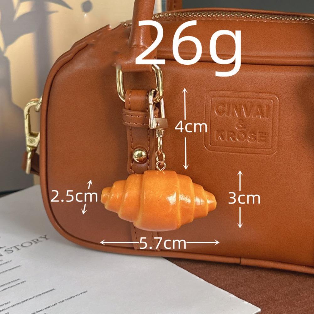 Bagel Simulated Food Key Chain Keyring Croissant Bag Accessory  Backpack Decor