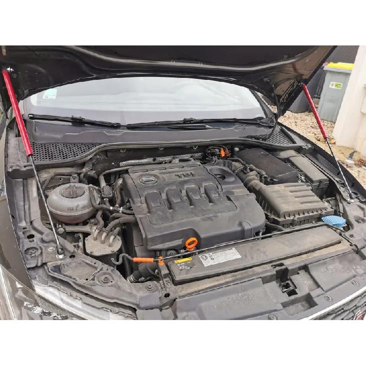 Газовые упоры капота для SEAT Leon MK3 5F 2012-2020 Передний капот Модификация Газовые стойки Углеродное волокно Амортизаторы Цилиндры Стержни