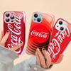 Логотип C-Coca C-Cola Модное закаленное стекло Для iPhone 14 13 12 11 Pro Mini XS MAX 14Plus X XS XR Чехлы