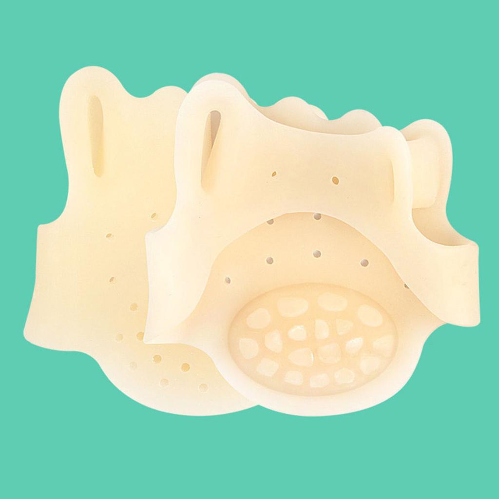 1 пара разделителей пальцев ног для женщин, корректор косточек на пальцах ног, мягкие силиконовые разделители для пальцев ног, для устранения накладывающихся друг на друга косточек на мозолях, облегчение боли в передней части стопы