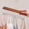 Деревянные вешалки для одежды, чехол, стойка для хранения, аксессуары для домашнего гардероба, несколько крючков, вешалки для галстуков и ремней, органайзер для одежды