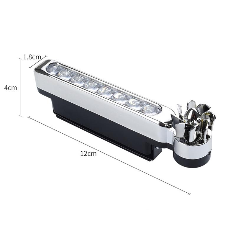 2 шт. Автомобильный светодиодный дневной ходовой огонь с ветровым приводом, свободная установка, передний вспомогательный свет, автомобильная декоративная лампа, автомобильные внешние аксессуары