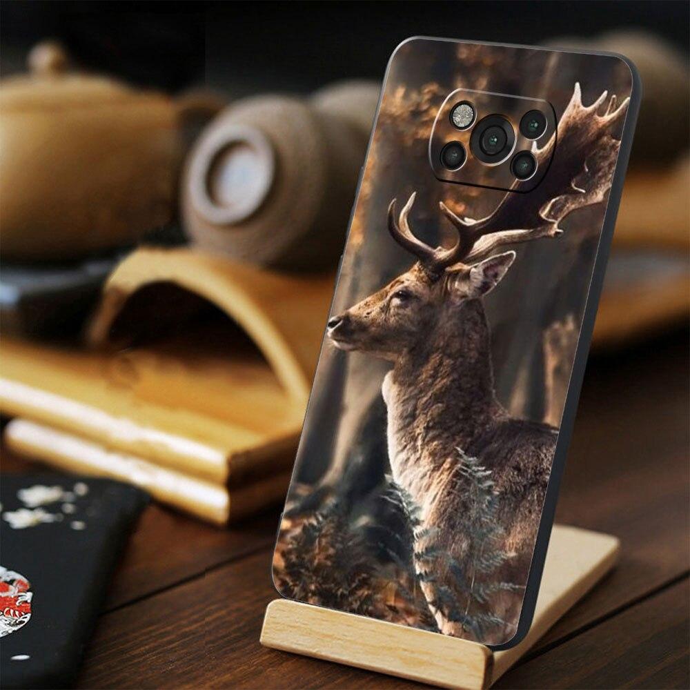 Телефон принципиально для Xiaomi POCO F4 GT MI 11 lite 9T X4 X3 NFC M3 M4 Pro 5G 11T F3 10T камуфляж для охоты на оленей