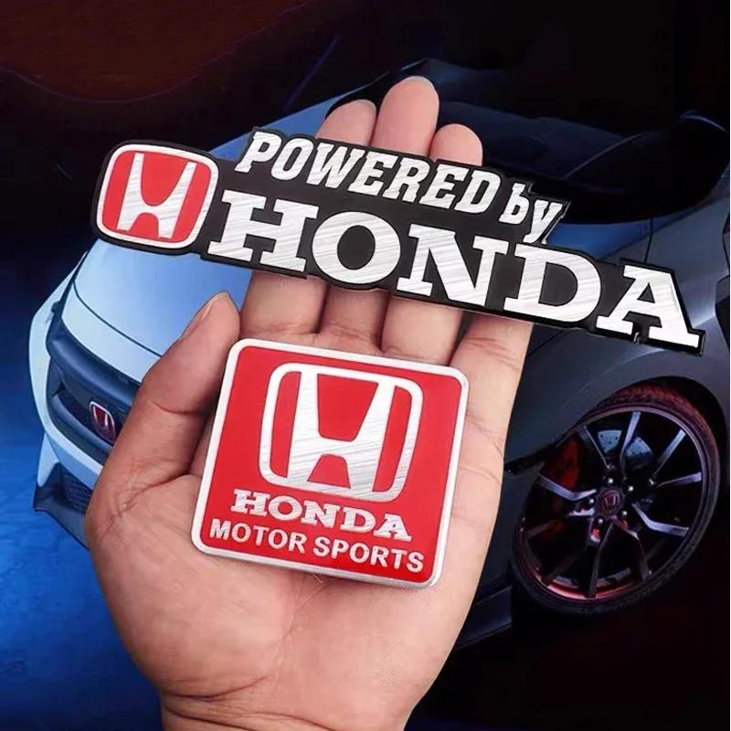 For Mugen Power Honda Civic Accord CRV Hrv Jazz Accessories 3D Metal Car Styling Side Body Badge Emblem Decal Car Logo StickerSR1