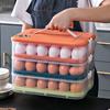Kitchen Storage Stackable Egg Holder Storage Box Automatic Rolling Refrigerator Egg Organizer Large Capacity Egg Tray Container