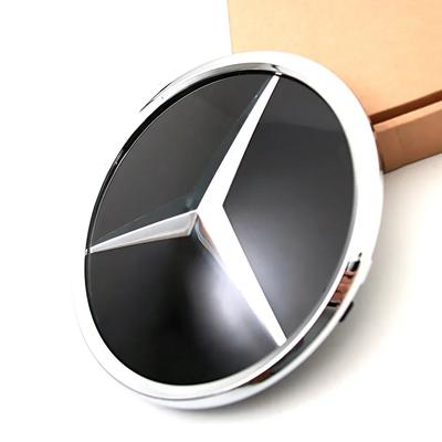 Автомобильная наклейка Для Benz Новый Автомобиль Решетка Радиатора Значок 3D Значок Логотип Передней Решетки Для Mercedes Benz GLC X253 GLE W166 C292 GLS X166 16-19 Матовый