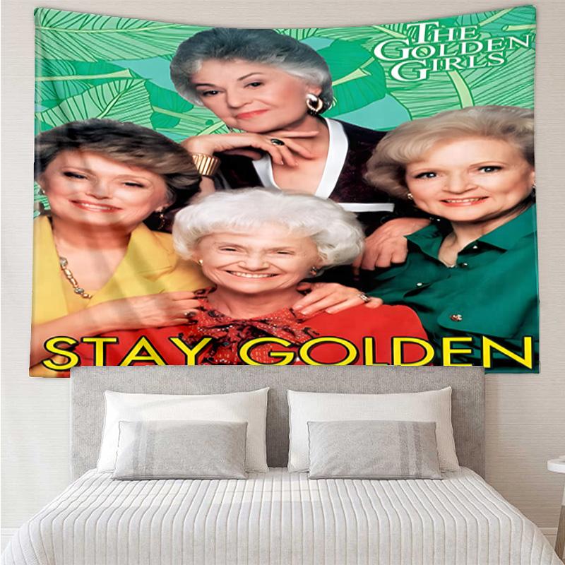 Golden laday Friendship Tapestry Hanging for Bedroom,Livingroom, Playroom,Decor Art Room Wall Tapestry Holiday and Birthday Gifts