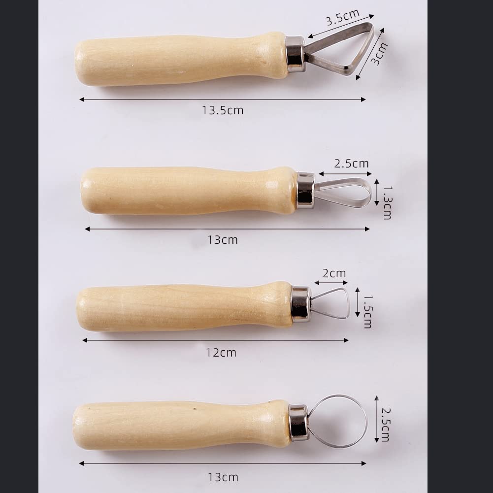 Atyhao Set of Sculpting Pottery Clay DIY Wax Pottery Shaper Sculpting Clay Sculpting Modeling Pottery Clay Craft DIY Handmade Clay Sculpting Tool Set