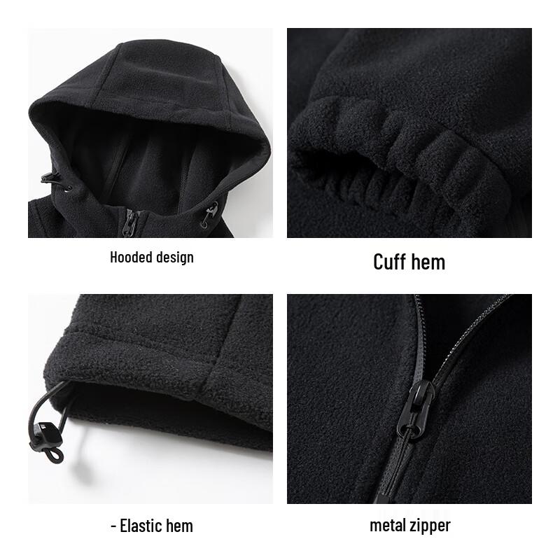 Jeanswest Men's Hooded Fleece Jacket