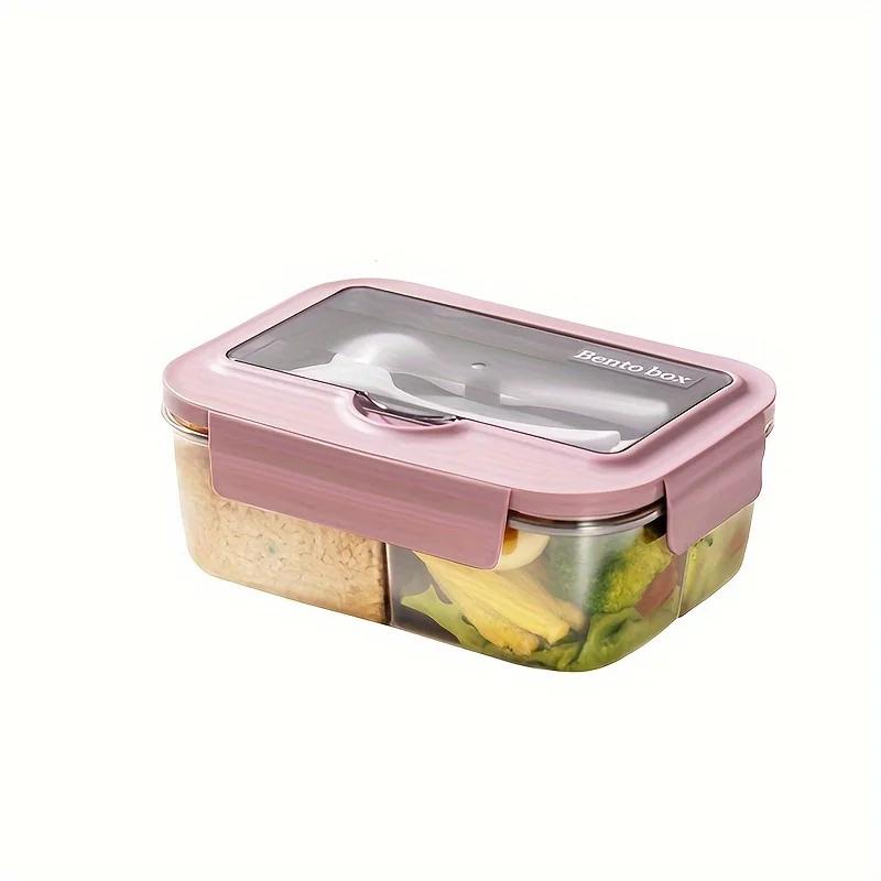 1 шт. Ланч-боксы, Ins Nordic Style -Box, офисные работники, микроволновая печь, перегородка, бенто-бокс, держатель для телефона, японский ланч-бокс