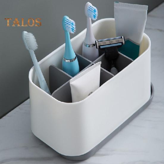 Ящик для хранения зубных щеток, большая емкость, экономия места, стабильное основание, практичный органайзер для электрических зубных щеток, подставка для хранения, принадлежности для ванной комнаты
