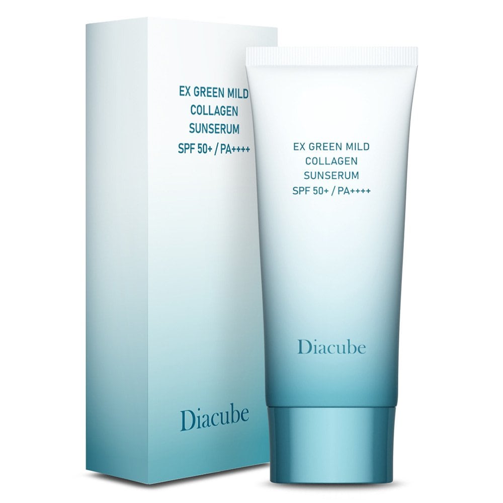 DIACUBE Увлажняющая сияющая коллагеновая солнцезащитная сыворотка SPF50+ PA++++ 60 мл (тройной функциональный солнцезащитный крем для защиты от ультрафиолета, отбеливания и разглаживания морщин)