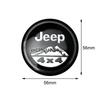 Для Jeep Compass Renegade Wrangler JK Patriot Grand Cherokee Rubicon Patriot 4 шт. 56 мм Наклейка на центральную заглушку колеса автомобиля Колпачок ступицы