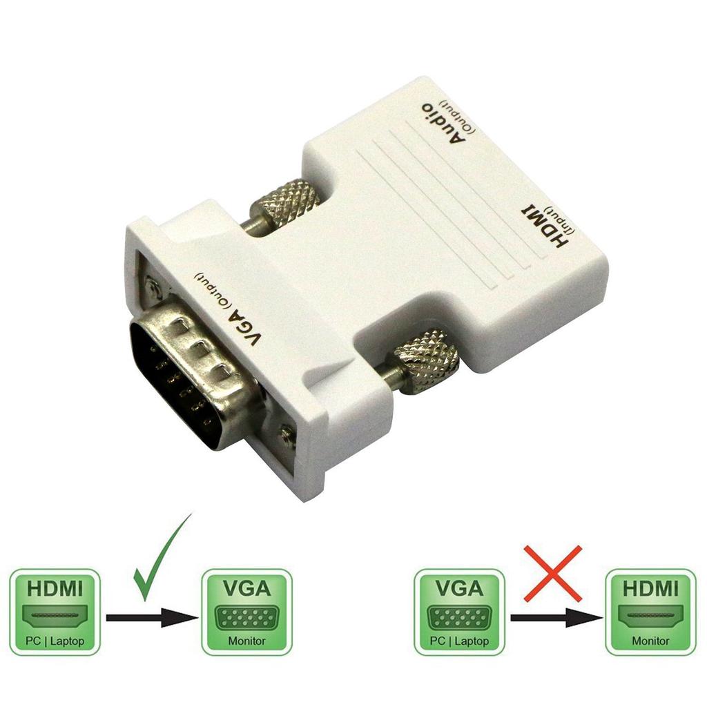 HDMI-compatible Female To VGA Male Converter With Audio Adapter Support 1080P Signal Output Convertor
