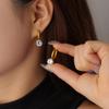 Серьги с цирконием Mei Shi Duo: Элегантный, Высококлассный, Классический Дизайн с Японским и Корейским Колоритом