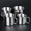 Stainless Steel Water Cup Portable Water Cup Accessories Gifts Drinking Cup