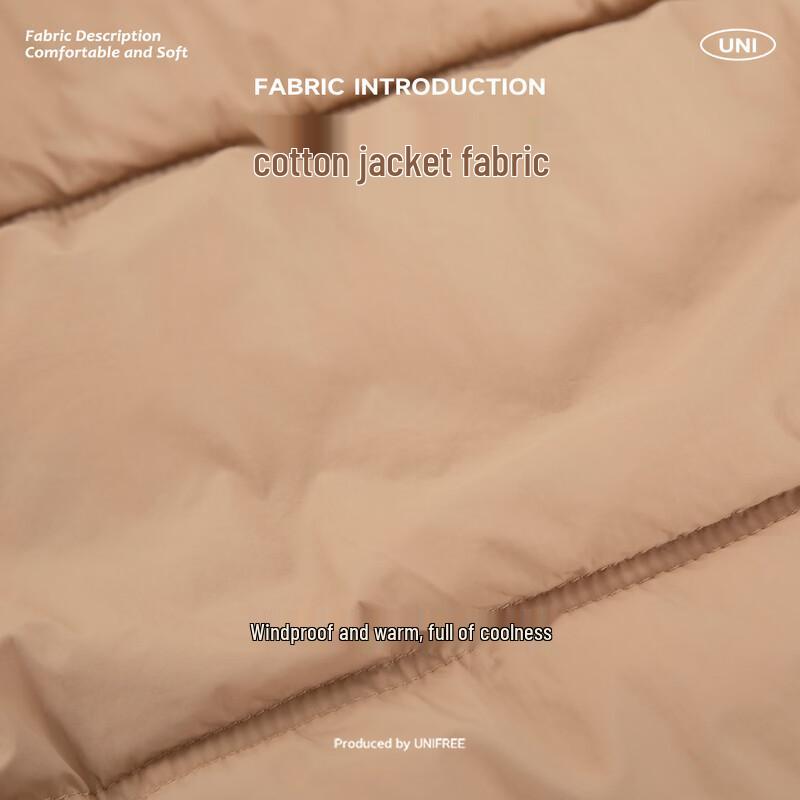 unifree Retro Hooded Padded Jacket with Fur Collar