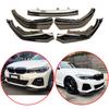 Для BMW 3 серии G20 G21 G28 M-Pack 2019-2026 5 шт. Высококачественный АБС-пластик Передний бампер Губа Спойлер Обвес Глянцевый черный
