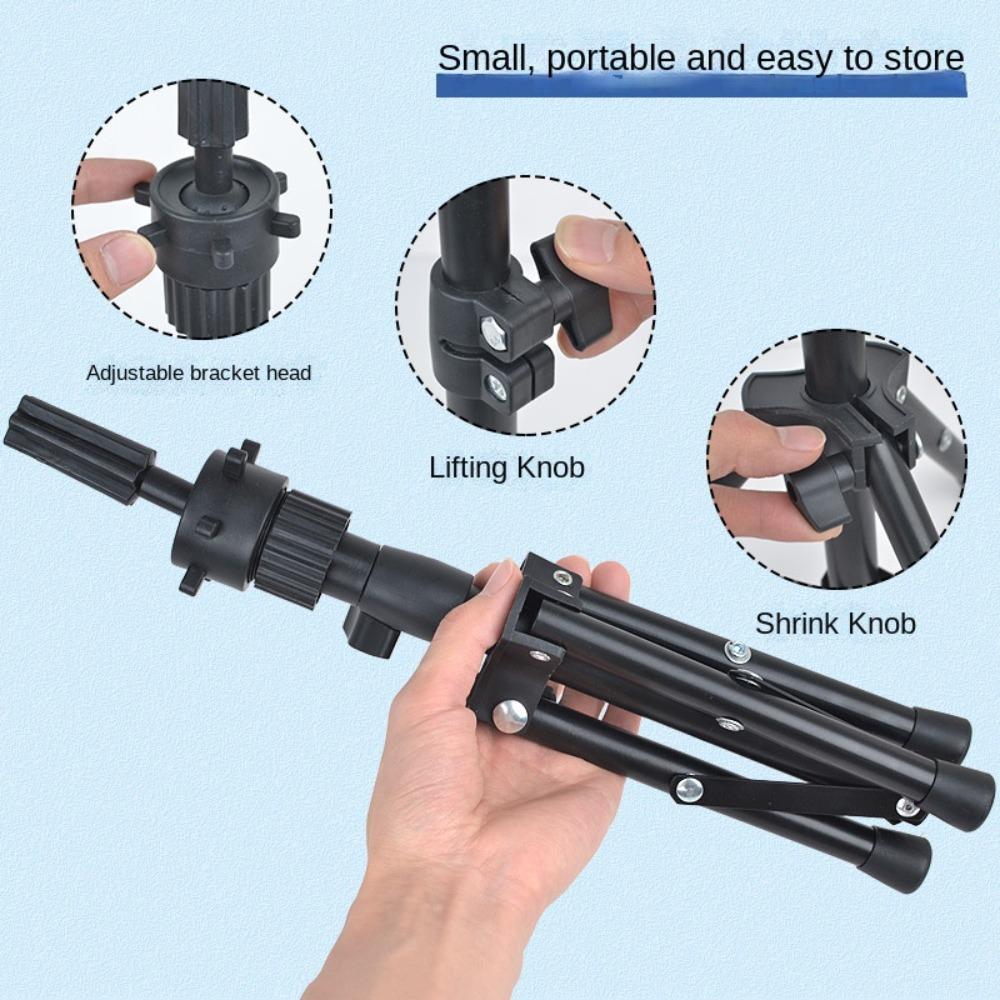 Adjustable Wig Tripod Portable Training Head Holder Salon Hairdressing Tripod for Making Wigs