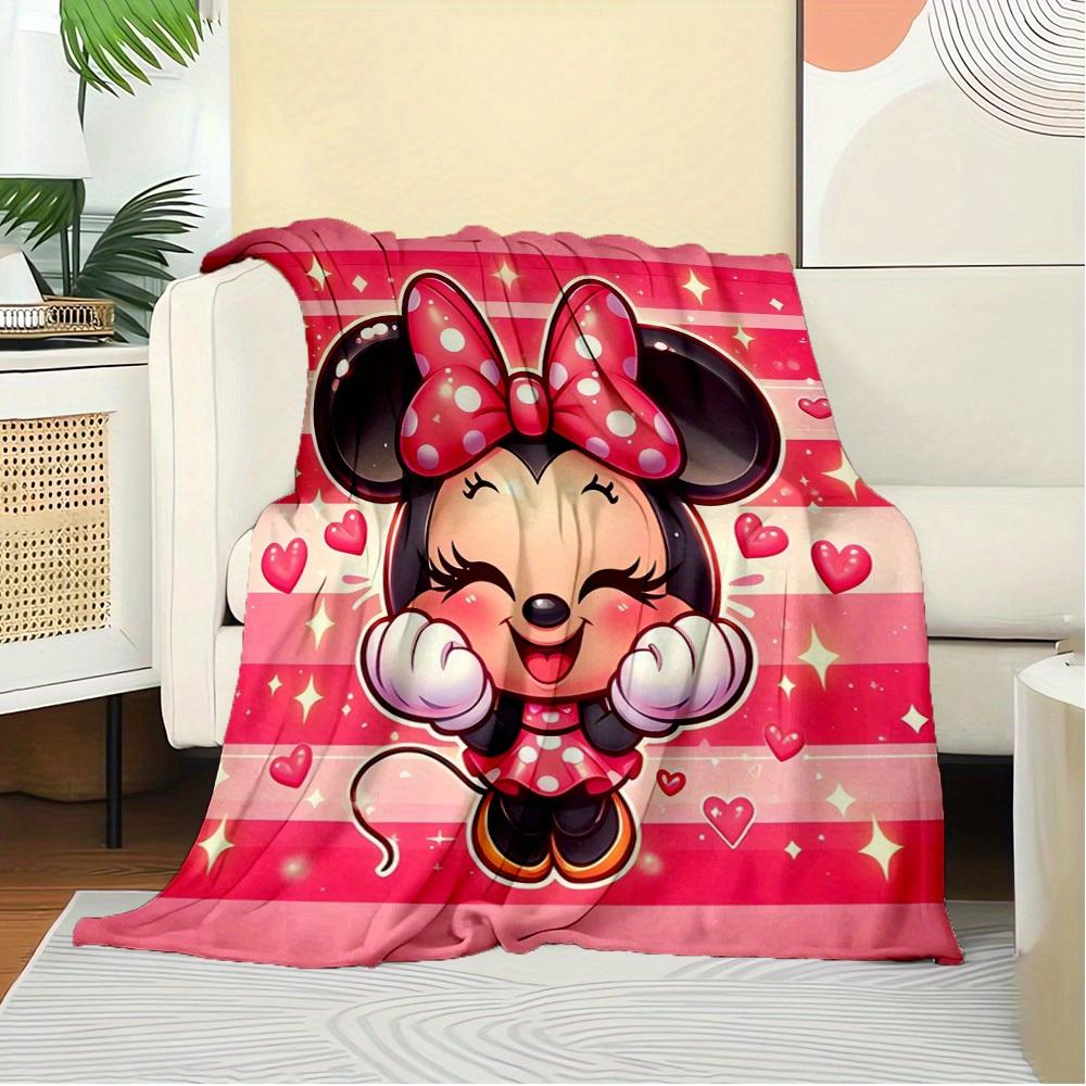 1pc Throw Blanket - Cute Cartoon Mouse Design, Soft Warm Bed Coverlet for Room Decor,