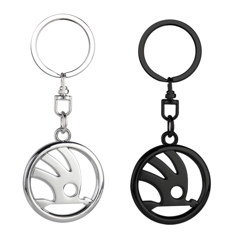 PBMN1 Car Styling Keychains Key Chain Rings Pendant Hubcap Accessories For Skoda Rapid Fabia Kodiaq Octavia Yeti Superb Karop Roomster