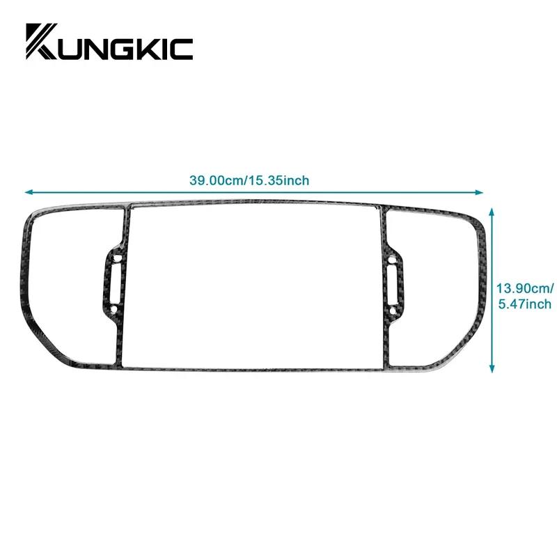 For Kia Sportage 2017 2018 2019 LHD RHD Real Soft Carbon Fiber Sticker Car Central Center AC Outlet Interior Trim Accessories.