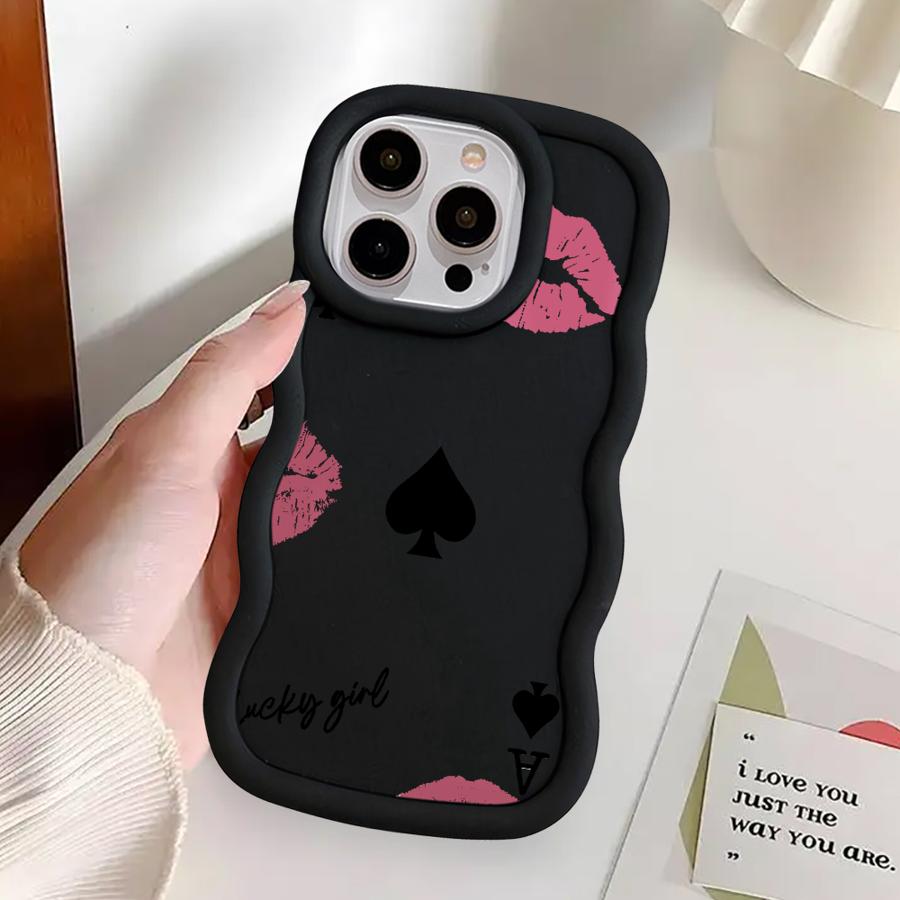 Розовый чехол-буклет Amore-Love для iPhone 12 15 Plus 11 8 16 Pro Max XR 13 17 Air 14 Мягкая крышка для телефона