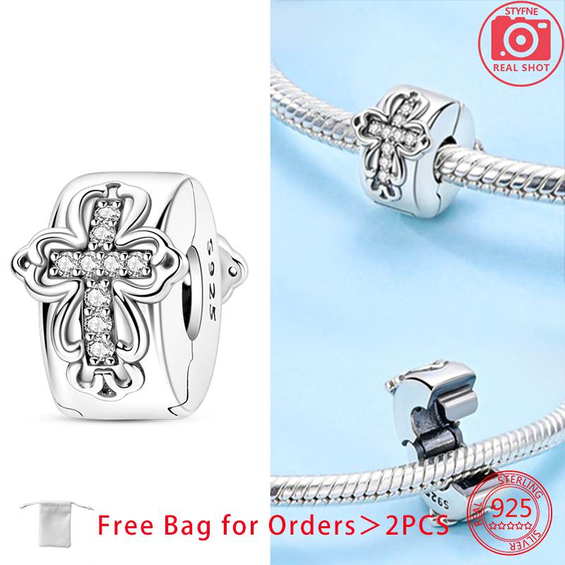 Шарм-клипса для браслета, клипса-замок, стопорная бусина, медная разделительная бусина, европейские открывающиеся бусины «Солнце, Луна, Звезда», подарок