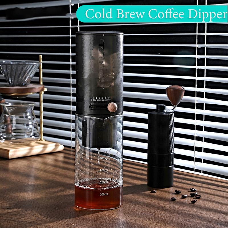 Кофемашина для приготовления ледяного холодного кофе, башенная кофеварка, фильтр-чашка на 450 мл, кофеварка для приготовления чая эспрессо, кофейная утварь, чайная утварь для дома, путешествий и кемпинга