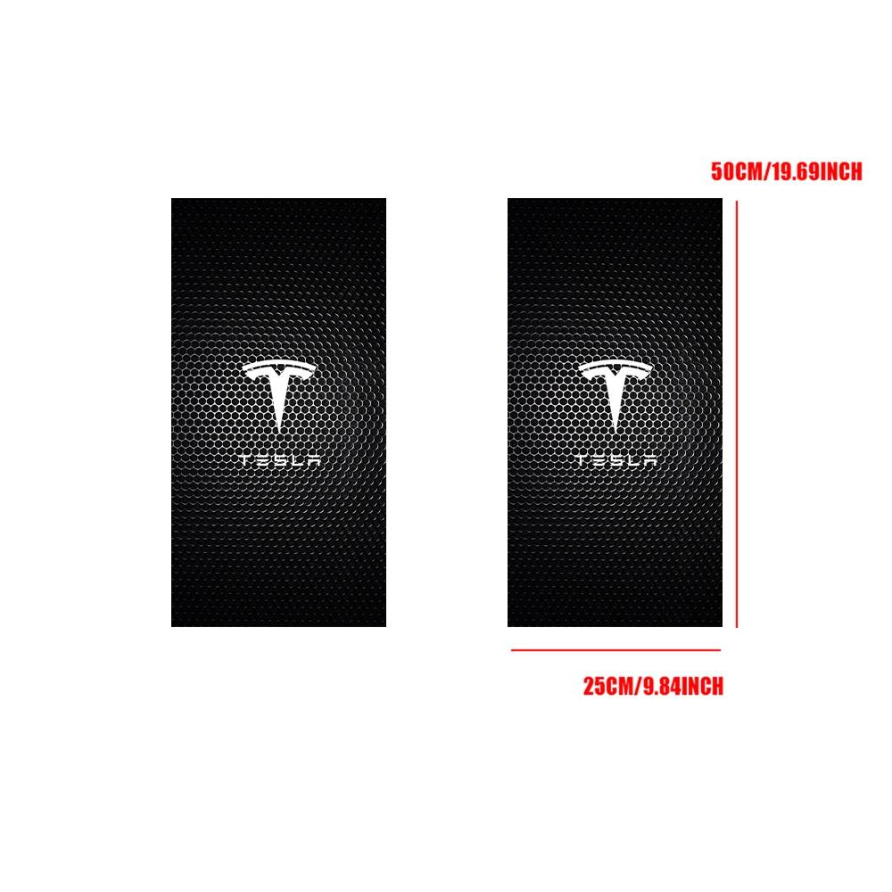 Car Sticker Tesla 2pcs Car Stickers B-Pillar Center Column Decoration Cover Decals Car Accessories For Tesla Model 3 Roadster Mo