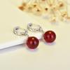 New Red Agate Earrings Long Tassel Ear Hook Hanging Temperament Ear Jewelry Pendant