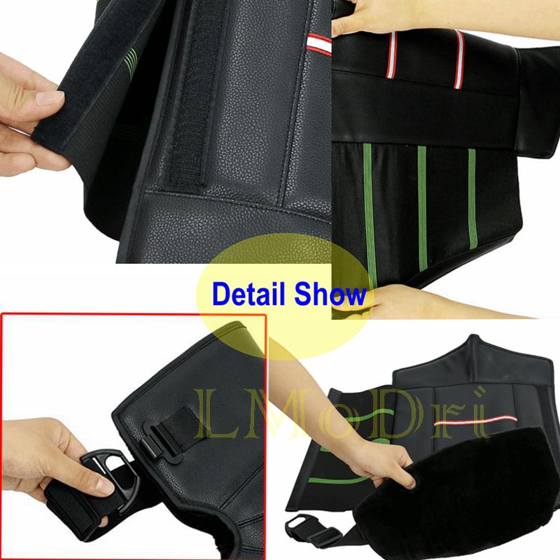 LMoDri мотоциклетные теплые наколенники, теплые наколенники для езды на мотоцикле, защитные наколенники, ветрозащитные, зимние и уличные, из искусственной кожи