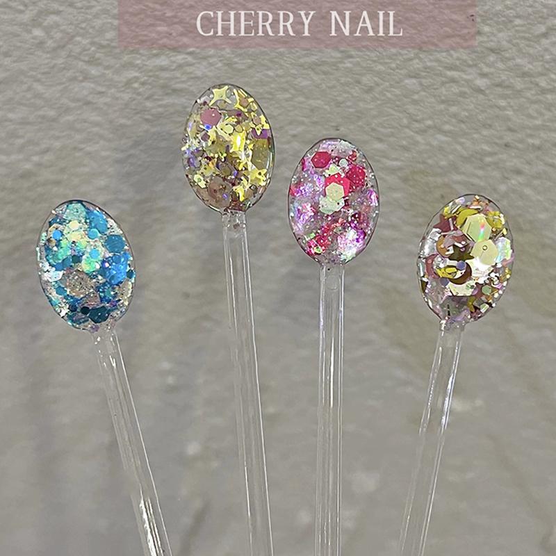 Блестки для ногтей, 3D лазерные хлопья для дизайна ногтей, красочные конфетти, наклейки для маникюра, наклейки своими руками, украшения