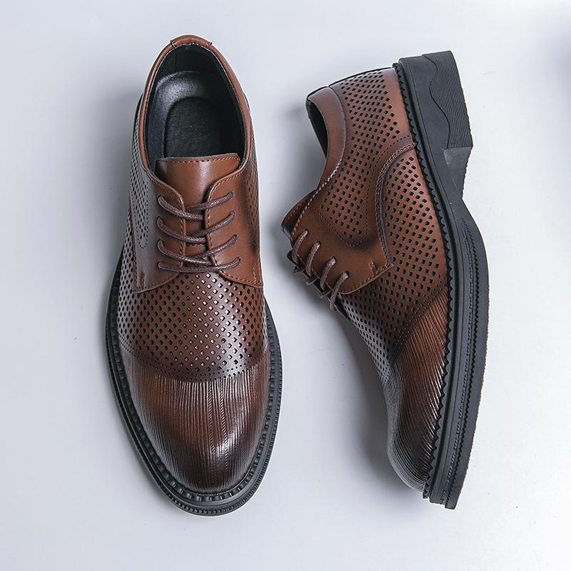 Модные оксфорды мужские туфли с красной подошвой модные деловые повседневные вечерние банкетные повседневные ретро резные туфли-броги на шнуровке