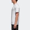 Adidas T Shirts Men's White Crew Neck Moderate Straight Fit GK4302