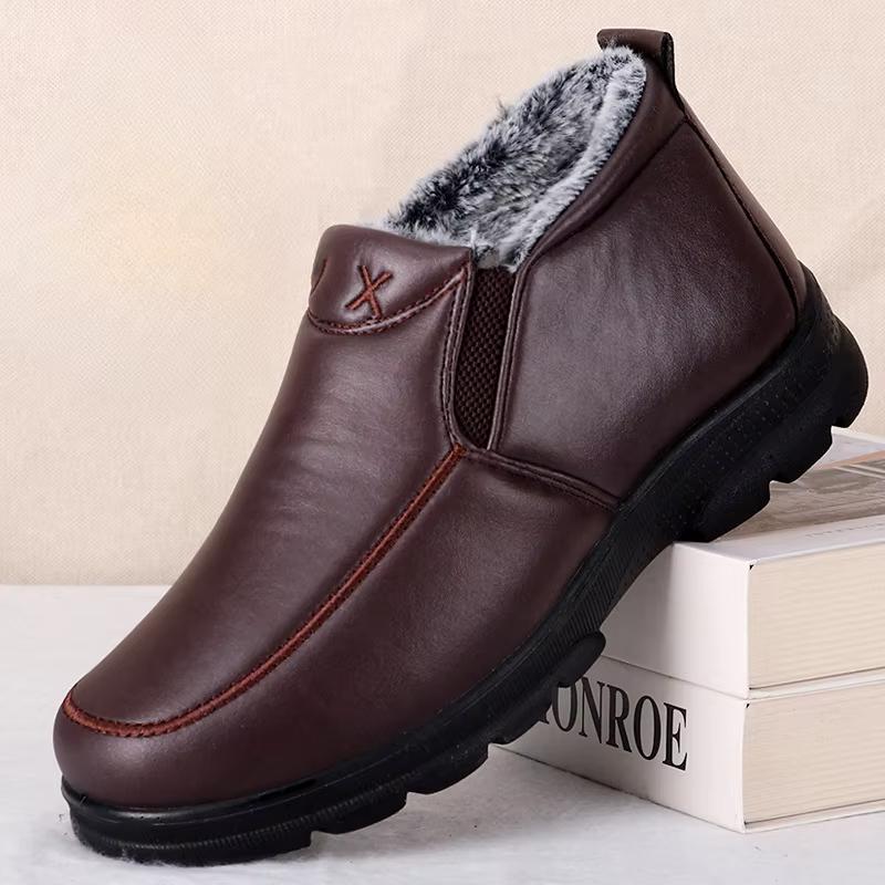 Winter Men's Boots Warm Waterproof Anti Slip Thick Walking Boots Men's Work Shoes Cheap Shoes Clearance Free Shipping