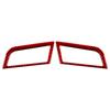 For Ford Mustang GT 2015- Carbon Fiber Auto Dashboard Left and Right Air Vents Trim Stickers Frame Car Interior Accessories
