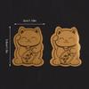 5Pcs Gold Foil Lucky Cat Mobile Phone Decoration Sticker Gold Lucky Cat Gold Patch Phone Decoration Year Gift Phone Patch