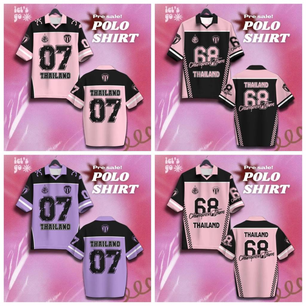 ТАИЛАНД Футбол Футбол Поло Винтажная Футболка Национальная Сборная Унисекс Мужчины Женщины Спорт Тренировка ФУТБОЛКА БОЛЕЙ ПРИНТ Быстросохнущая С коротким рукавом Форма