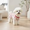 Bow Pattern Pet Dress Sheer Mesh Dog Dress, Ruffled Cute Bowknot Loose Puff Sleeve Sleeve, Breathable Summer Outfit for Small Dogs