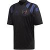 Футболка Paul Pogba Comfortable Color Block Striped с коротким рукавом, дышащая, мужская, черная FM4889
