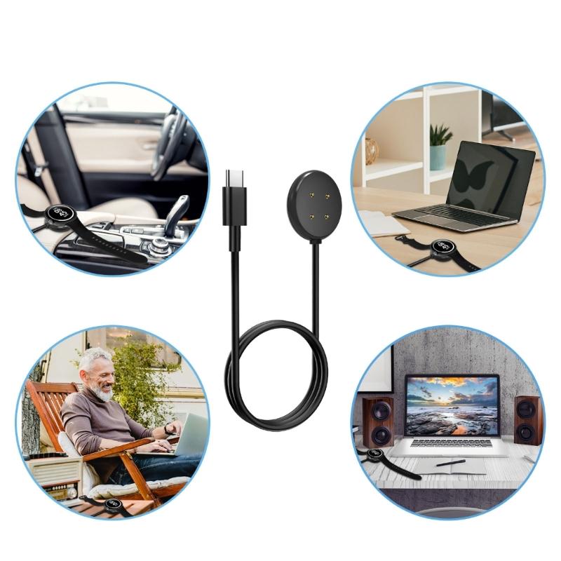 Smartwatch Magnetic Charger Stand Cord Bracket Compatible for Pixel Watch 2 Fast Charging Cable Power Adapter Base Cable
